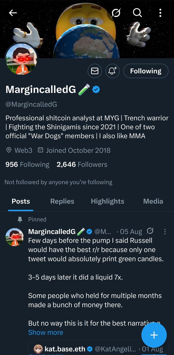 Abel Onomroba Dan (@tonyzzzdan) on Twitter photo In every great story of markets, there’s a turning point—a moment when pressure becomes opportunity. <a href="/MargincalledG/">MargincalledG 🧪</a> captures that spirit in the crypto world, transforming what’s usually seen as a setback into a badge of resilience and growth. 📈✨
This project isn’t just about In every great story of markets, there’s a turning point—a moment when pressure becomes opportunity. <a href="/MargincalledG/">MargincalledG 🧪</a> captures that spirit in the crypto world, transforming what’s usually seen as a setback into a badge of resilience and growth. 📈✨
This project isn’t just about