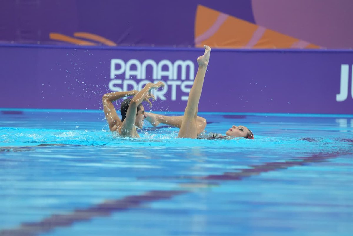 COM_Mexico's tweet photo. Nayeli Mondragón y Diego Villalobos son el dúo mixto de natación artística que lo dio todo en @asu2025Oficial, logrando posicionarse en el 1° lugar en la rutina técnica. ✨❤️

#TodosSomosOlímpicos #ASU2025 #ASU2025 #SonyAlpha #SonyAlphaMexico #SonyPROSupport https://t.co/uYD8GGY78f