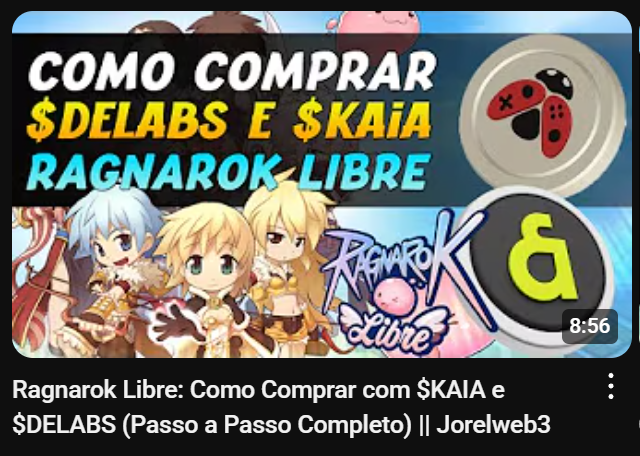 ligadojorel's tweet image. Fiz um vídeo ensinando como comprar Tokens $Kaia e $Delabs pra vc comprar no @RagnarokLibre com Tokens

Passo a passo de tudo que tem que fazer!

youtu.be/0DcRlaFWj0I?si…

esse conteúdo está na Tempest Labs junto com muitos outros conteúdos de Ragnarok e das maiores novidades do…