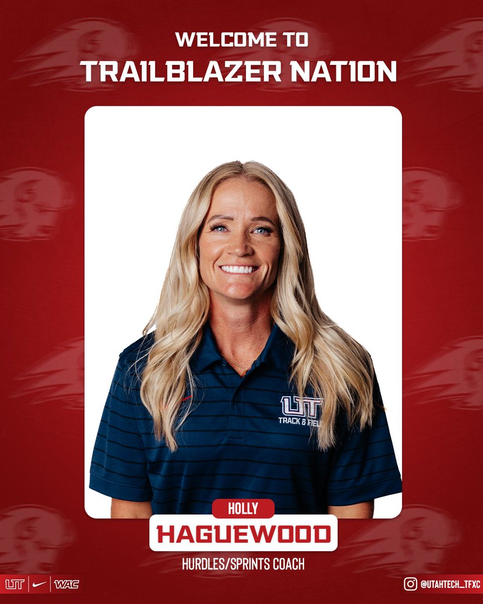 Join us in welcoming Coach Holly Haguewood to Trailblazer Nation‼️

📰: tinyurl.com/4ck34hyj

#UtahTechBlazers 🦬 | #WACtf