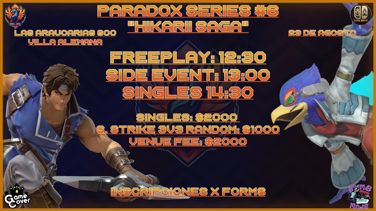 Gente, se cancela la Kero Saga.
PERO TENDREMOS HIKARII SAGA.

Side event:
Squad Strike (no random como dice la imagen).
Formulario de inscripción en los comentarios