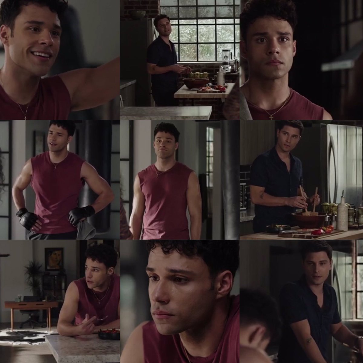 Domestic and supportive T.K. 🥺🥰. Carlos looking sad 🥺😭. Carlos being offended by T.K. saying he eats 6 meals a day 😂😂. Grace helping Carlos get out of his funk 🥺. T.K. knowing what to say to Carlos 🥺. Love the T.K.,Carlos, Grace scene 🙂🥰 #Crace #Tarlos #911LoneStar