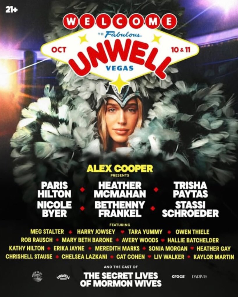 SonjatMorgan's tweet image. Vegas is about to get Sonja’d 🎰✨ Catch me at UNWELL Vegas Oct 10–11! 💃🏼

unwellevents.com

#SonjaMorgan #ParisHilton #BethennyFrankel #ErikaJayne #HeatherMcMahan #TrishaPaytas #StassiSchroeder #NicoleBye