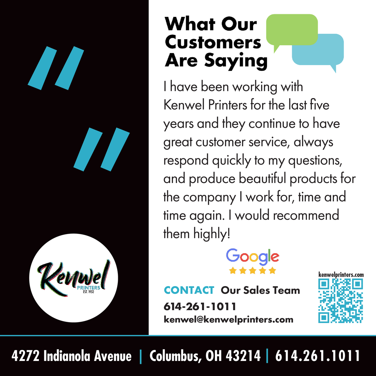 Grateful for our customers. Thank you.