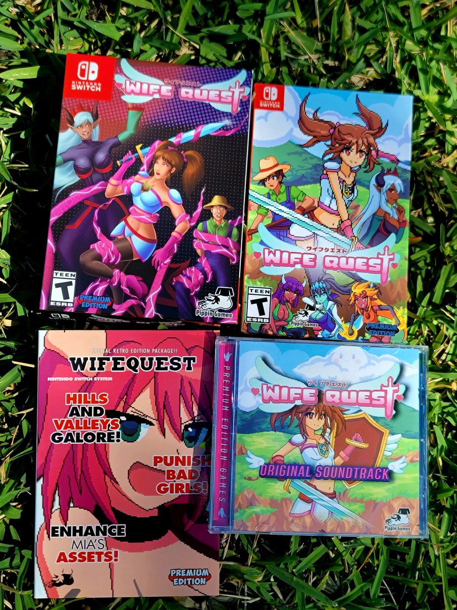You would fight for your love right!? In Wife Quest, it's up to you to save your husband from the monster girls that have abducted him across a huge world full of treasure, danger and special abilities that will help you fight to the end!

In-stock now!

premiumeditiongames.com