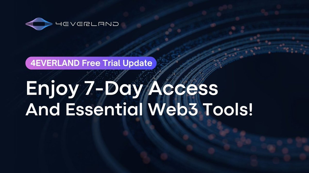 4everland_org's tweet photo. 🚀 4EVERLAND Trial Account Updates - What's Changing?  

We’ve adjusted our Free plan to ensure long-term sustainability while keeping core features accessible.

A thread 🧵 https://t.co/HBsO0vR43R