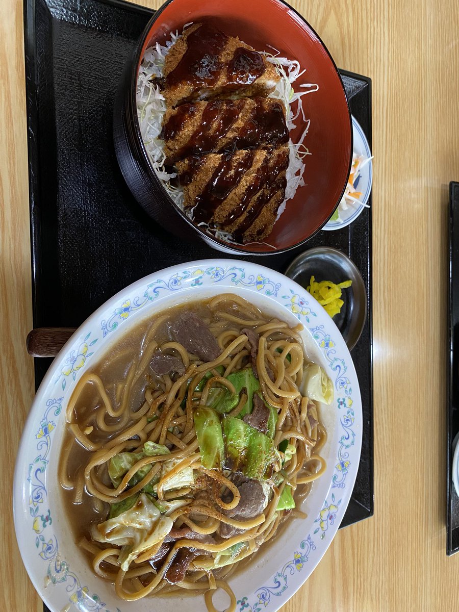 駒ヶ根ソースカツとローメンの駒ヶ根満喫満腹セット！美味しかったです！