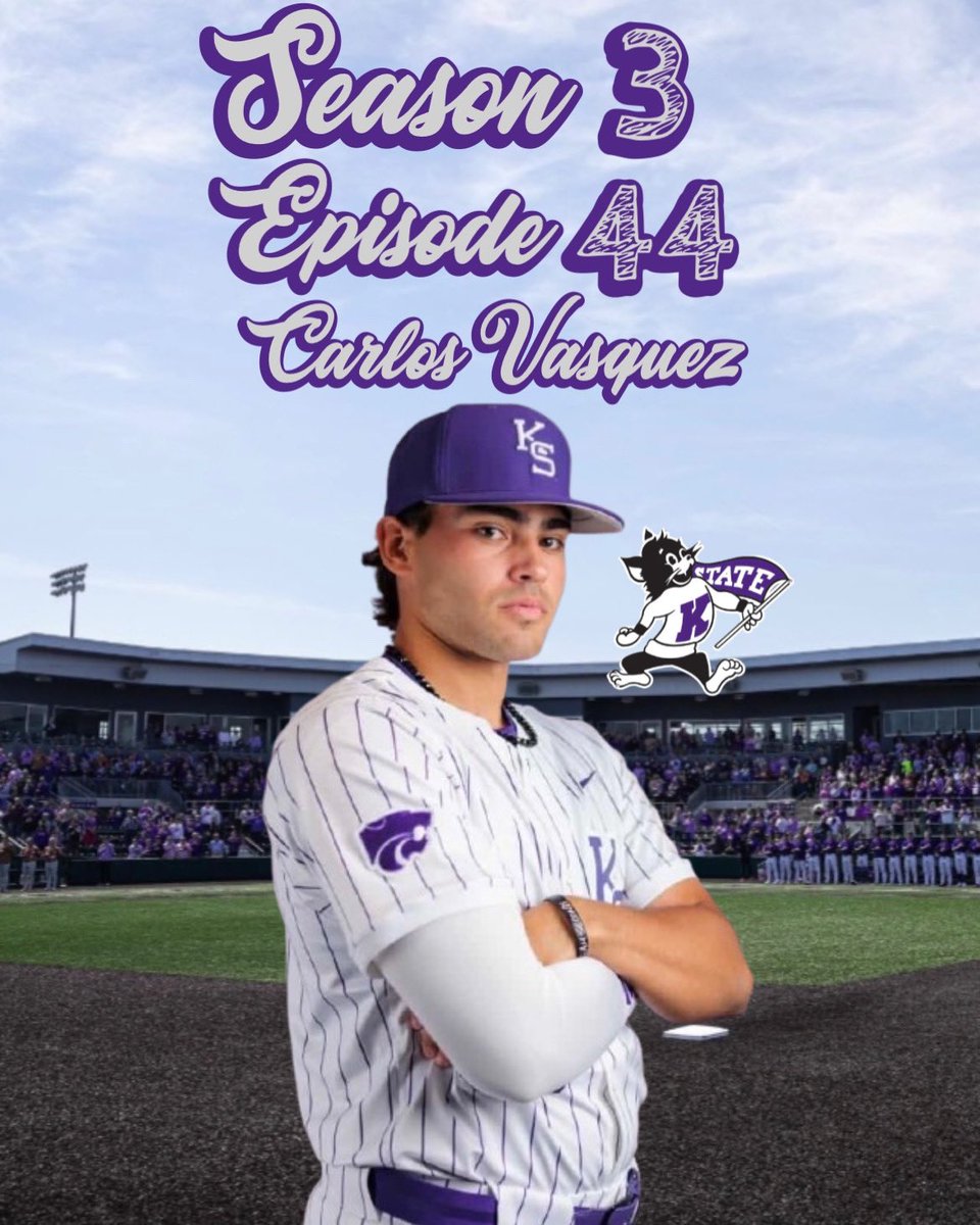 Season 3 Episode 44 of The Juco Editz Podcast with New <a href="/KStateBSB/">K-State Baseball</a> Transfer 3rd Baseman <a href="/CarlosAVasque13/">Carlos A Vasquez</a> is Out Now. He played juco ball for <a href="/govbaseball/">Wallace-Dothan Baseball</a> . Click link to watch instagram.com/reel/DNmSpFMRs…