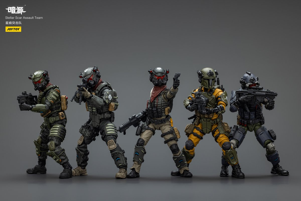 StoreJoytoy's tweet image. 🔥JOYTOY New Arrival: Dark Source Stellar Scar Assault Team 🔥
Each figure stands at 10.8cm with incredible detail, bringing high-octane action to your collection.

🛒 Shop now at joytoy.com!
#JOYTOY #DarkSource #actionfigures #actionfigurecollection #scifi