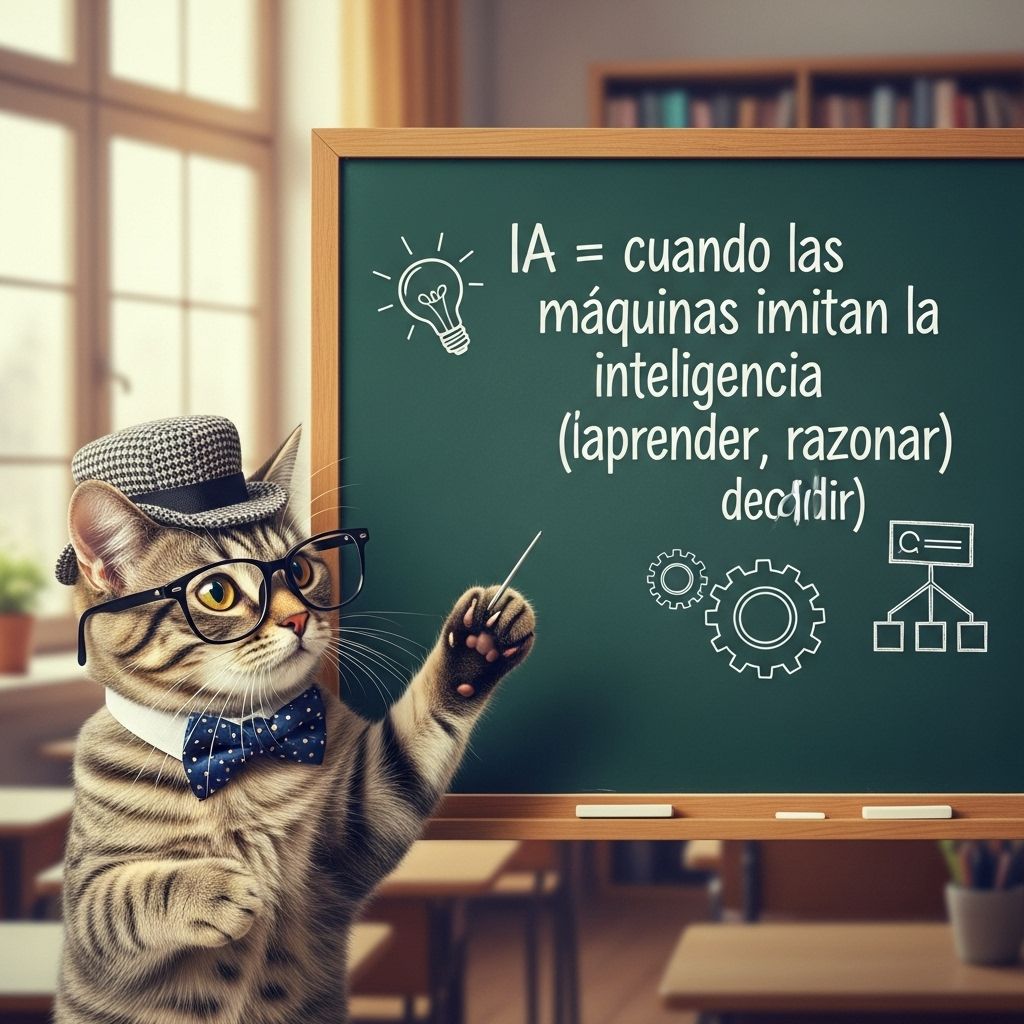 leslysandra's tweet photo. “Explicando Inteligencia Artificial con Gatitos🐱🤖”
¿Qué es la Inteligencia Artificial (IA)?
😺 La IA no es magia: es cuando las computadoras intentan pensar como nosotros.
#IA #GatitosExplican #Image4 https://t.co/EvnPgTgFWk