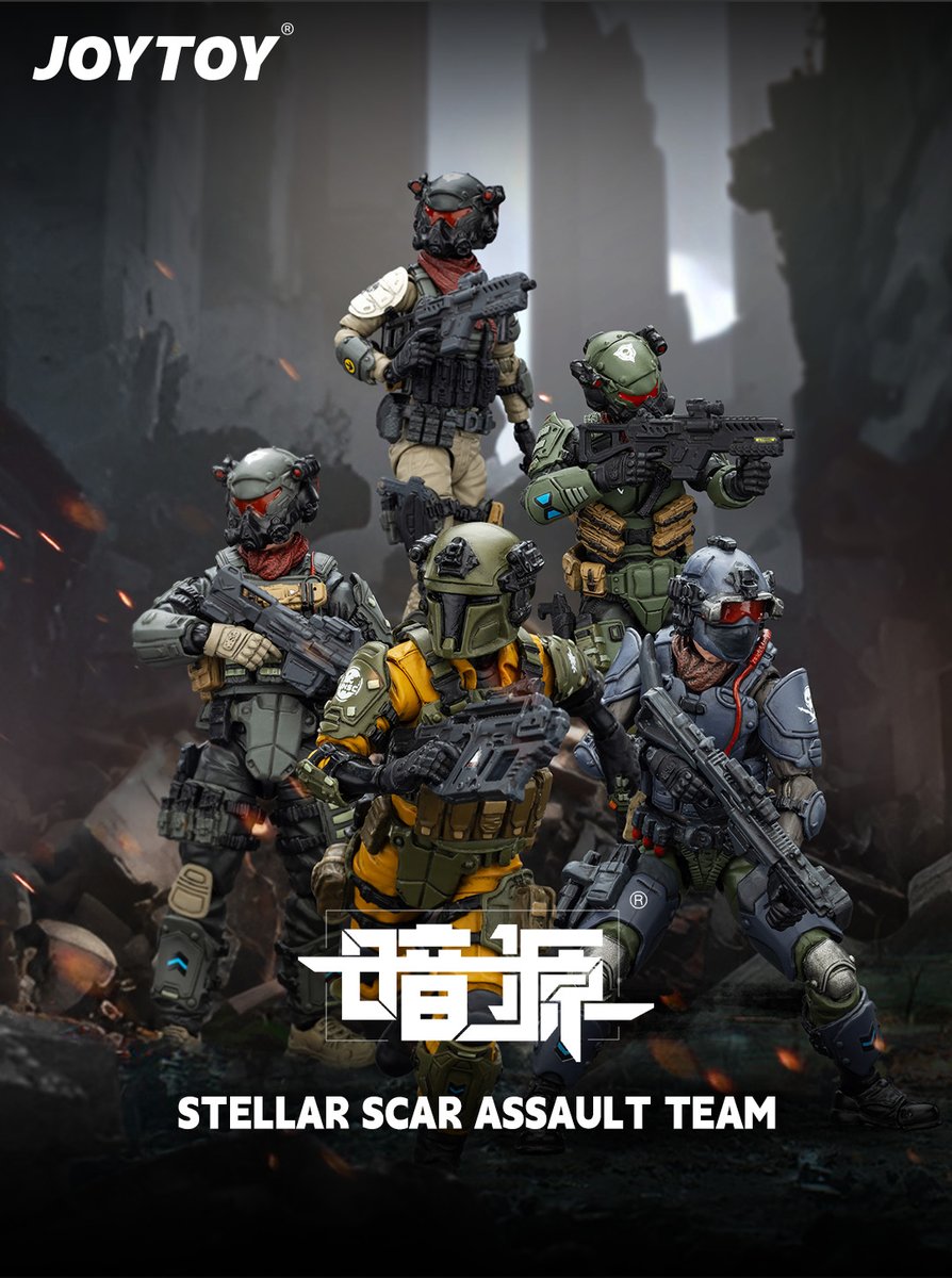 StoreJoytoy's tweet image. 🔥JOYTOY New Arrival: Dark Source Stellar Scar Assault Team 🔥
Each figure stands at 10.8cm with incredible detail, bringing high-octane action to your collection.

🛒 Shop now at joytoy.com!
#JOYTOY #DarkSource #actionfigures #actionfigurecollection #scifi