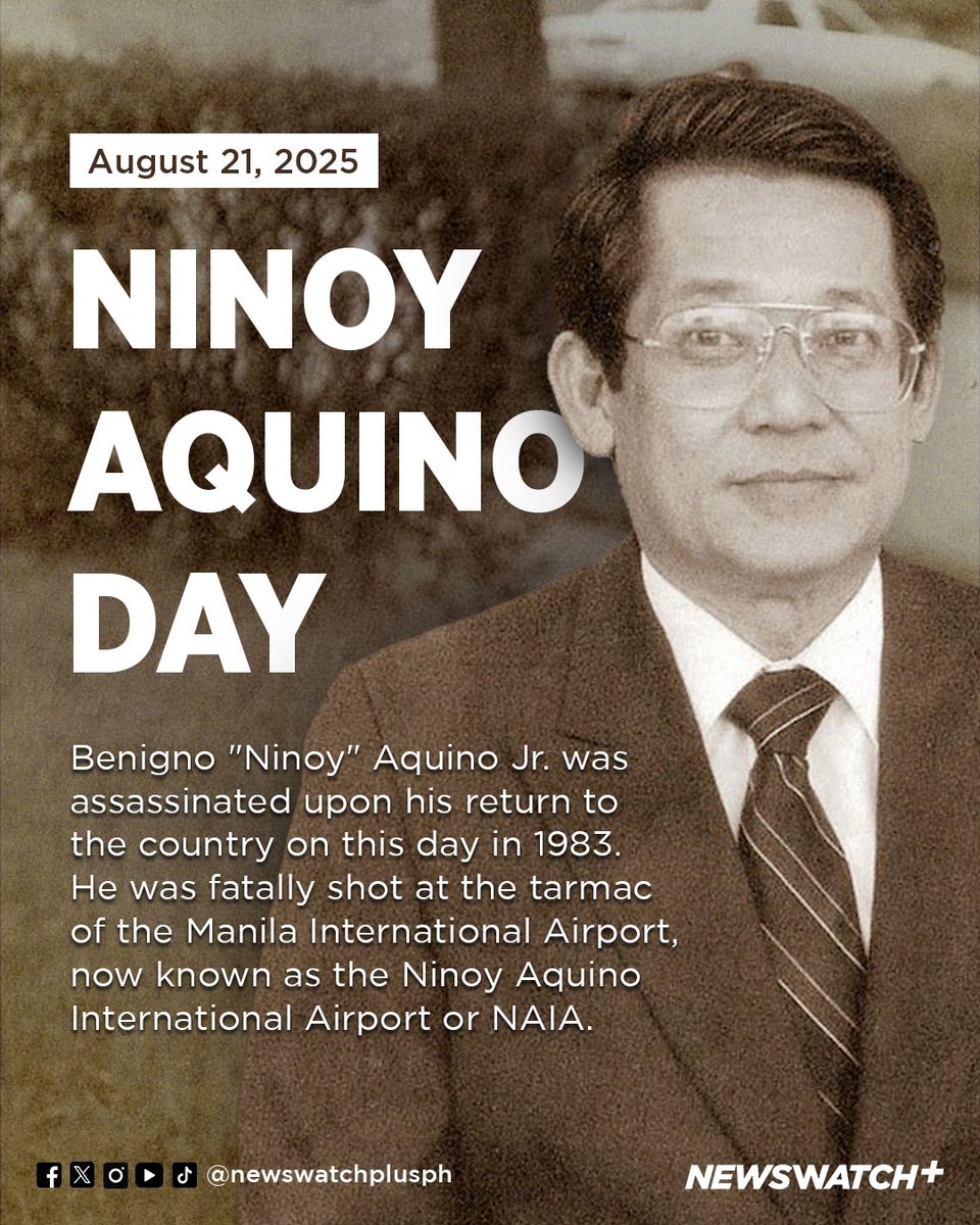 Today, the country commemorates the 42nd death anniversary of former Senator Benigno "Ninoy" Aquino Jr., a special non-working holiday nationwide.

Aquino stood for democracy and fought for human rights during the dictatorial regime of the late Ferdinand E. Marcos.