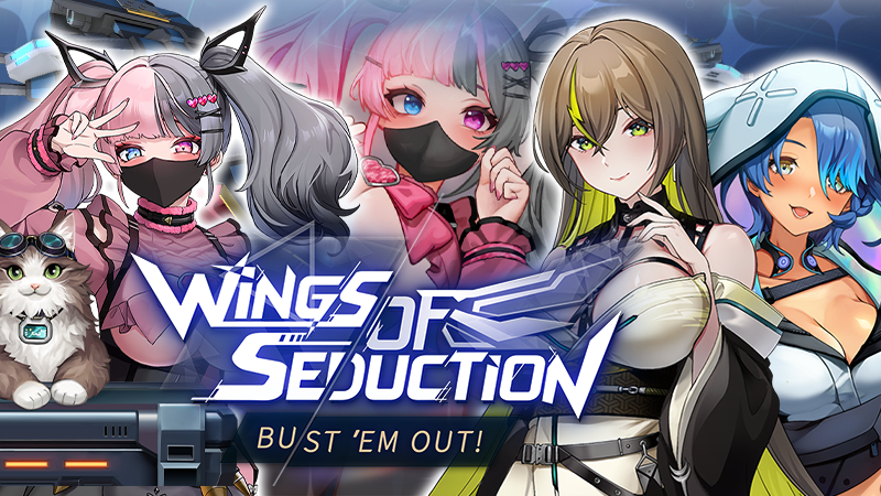 💋〖Wings of Seduction: Bust 'em out!〗RELEASED~💙
072project.com/r18/shop/RA250… 

#R18 #NSFW #072Project #Roguelike #魅惑の翼 #魅惑之翼 #RamenCatStudio #SurvivorLike
