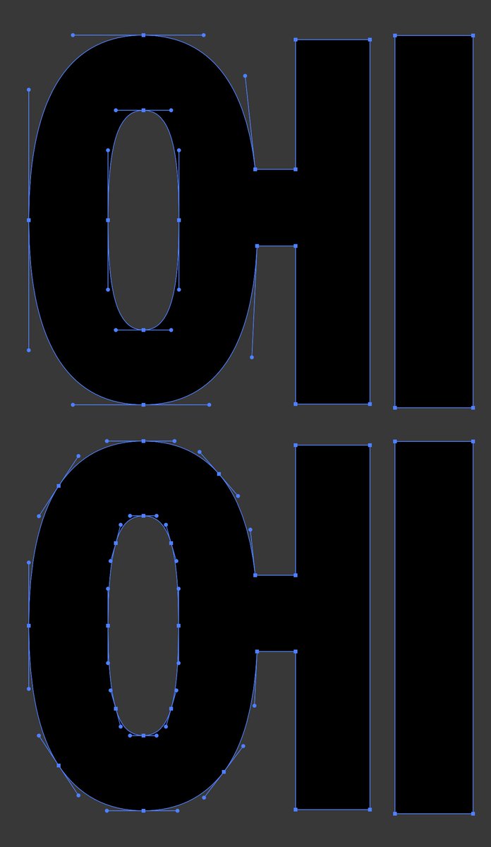 otf와 ttf는 저런 차이도 있지만 제일 극명한 차이는 

otf: 위쪽 이미지, 3차 베지어 곡선, OpenType 기능
ttf: 아래쪽 이미지, 2차 베지어 곡선

이렇기 때문에 otf는 더 적은 앵커로도 매끈하고 복잡한 곡선을 표현할 수 있어 인쇄용으로는 otf를 쓰라는 것