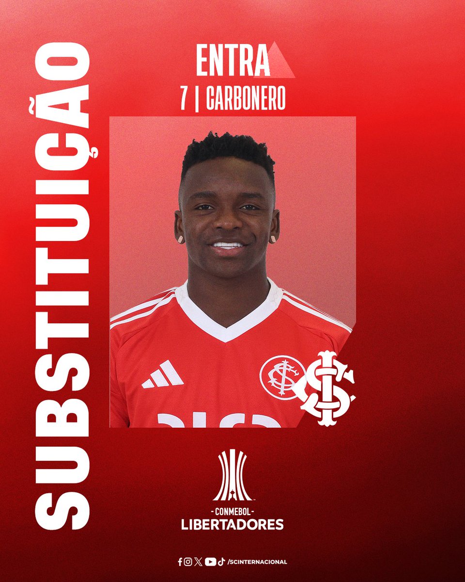SCInternacional's tweet photo. #INTxFLA | 0-1 | 2T | 15' - VAMOS, CARBONERO! Colombiano também vem a campo.

🇦🇹 #ACadaDiaTeQueroMais

🎧 https://t.co/UDpbeojMsW https://t.co/e7Uy3Ppmbb