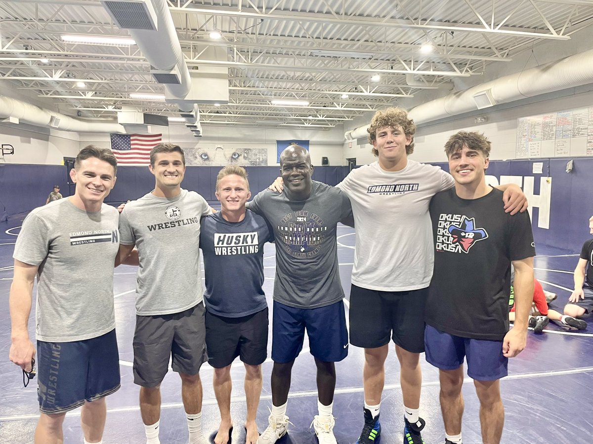 Things can come full circle. From coaching them to now watching them coach. #huskywrestle #grateful