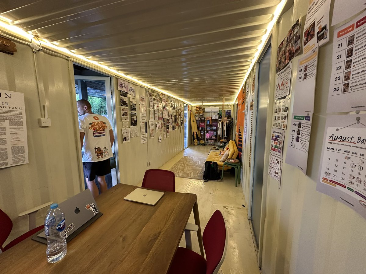BLAKE⚡️ROGUE MONEY USER (@bleighky) on Twitter photo The Bitcoin House in Bali is a must-visit for all Bitcoiners, especially those in Asia.
From a single meetup in a shipping container to 40+ thriving meetups across Indonesia. Insane growth and progress.
🤯🇮🇩 <a href="/btchousebali/">Bitcoin House Bali</a> <a href="/bitcoinindo21/">Bitcoin Indonesia</a> The Bitcoin House in Bali is a must-visit for all Bitcoiners, especially those in Asia.
From a single meetup in a shipping container to 40+ thriving meetups across Indonesia. Insane growth and progress.
🤯🇮🇩 <a href="/btchousebali/">Bitcoin House Bali</a> <a href="/bitcoinindo21/">Bitcoin Indonesia</a>