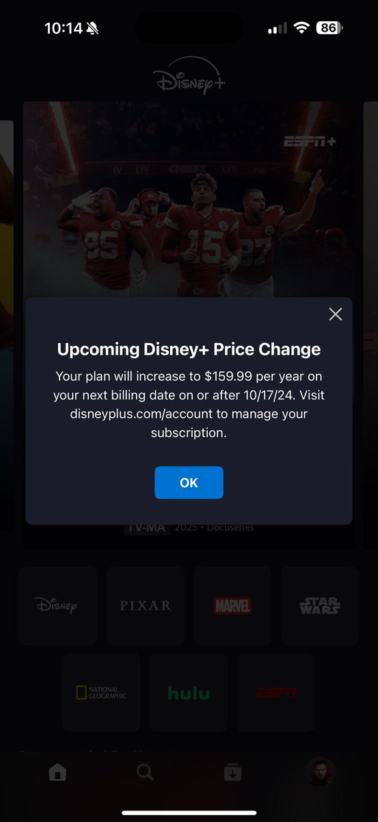 AdamWM's tweet image. Might be time to say bye bye. @DisneyPlus