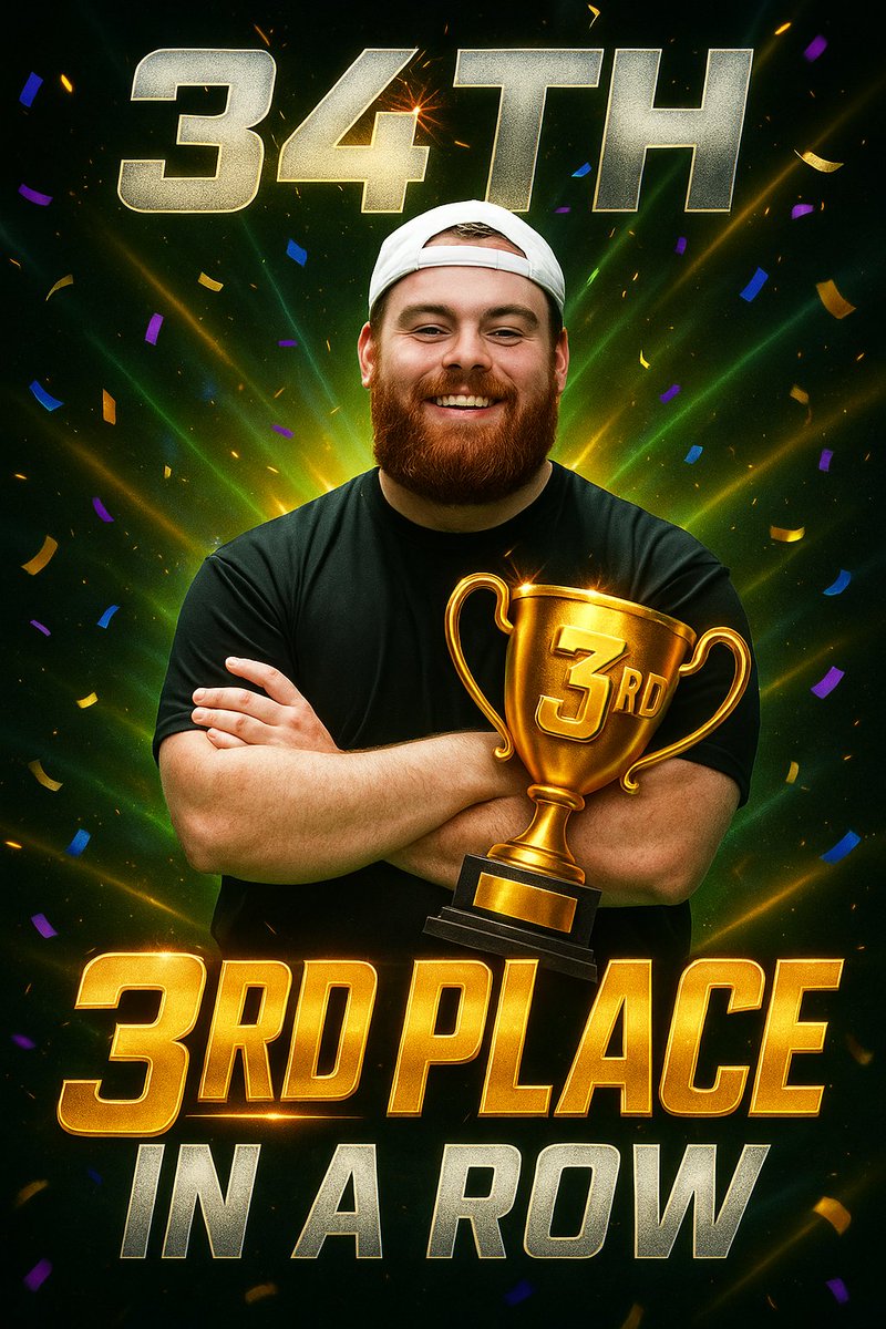 Consistency is key… even if it’s bronze 🏆

Can <a href="/Cxnwa/">Conwa ✞</a> redeem his 3rd place finishes with a W under <a href="/rally_esports/">Rally Esports</a>?

I mean they are the title sponsor after all you gotta think he has homefield advantage..