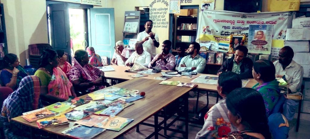 So good to see the rural public libraries serving rural communities in new ways. Here, health awareness &amp; checkup sessions for seniors in the public libraries. #communityspaces #publiclibrariesforall