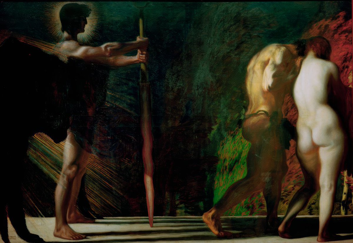 _GVNTHER_'s tweet image. Paradise Lost — Franz von Stuck