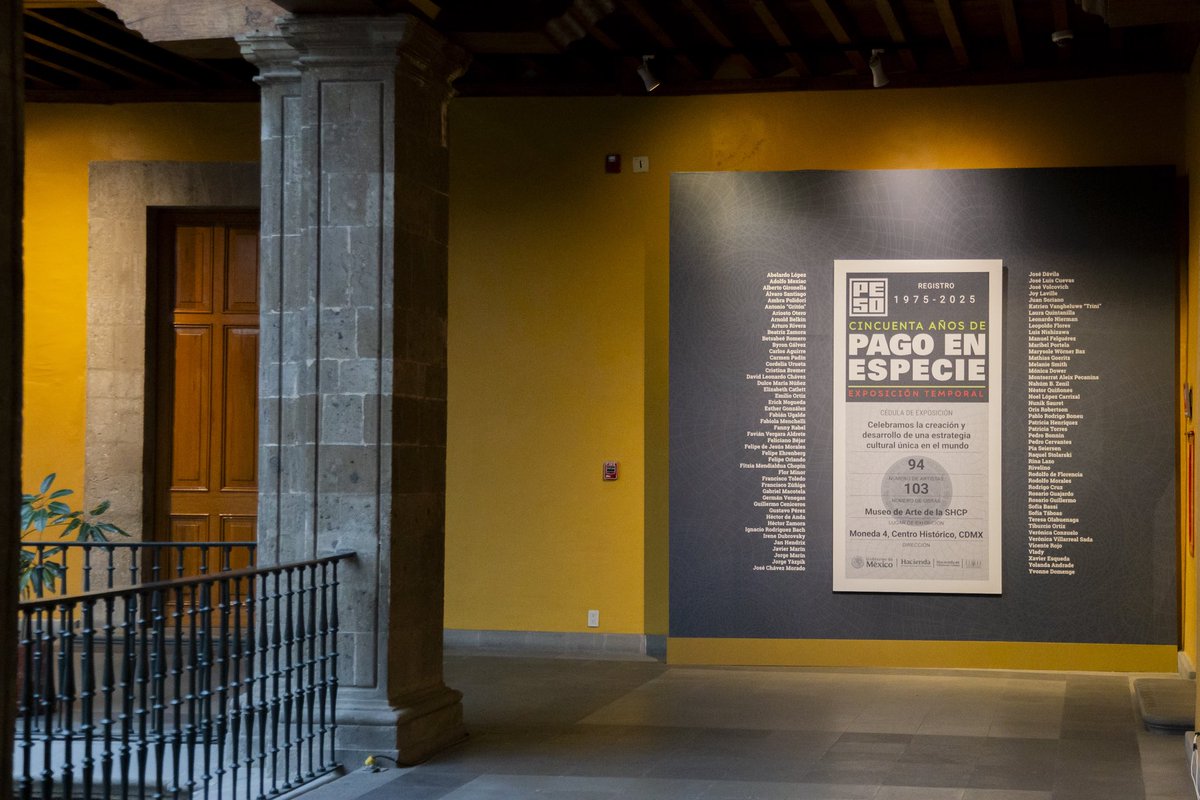 HaciendaCultura's tweet photo. ¿Te gusta el arte y la historia? 

El #MuseoDeArteDeLaSHCP te sorprenderá. 🤯

Las obras de la Colección #PagoEnEspecie son el reflejo de un país en constante cambio, objetos de encuentro y diálogo entre distintas realidades.

#50AñosPagoEnEspecie #ExposicionesSHCP #Art #CDMX https://t.co/SAwKodsOYF