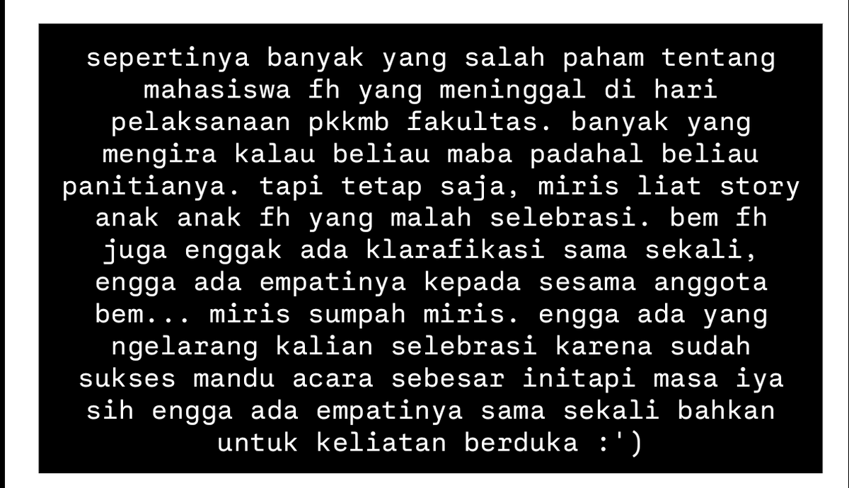 unila_base's tweet photo. unila! miris banget jujur :( https://t.co/BW0N9j1zgD
