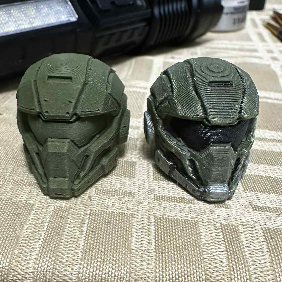 Painted the draft quality prototype to make it look better and printed another at .12 layer height.