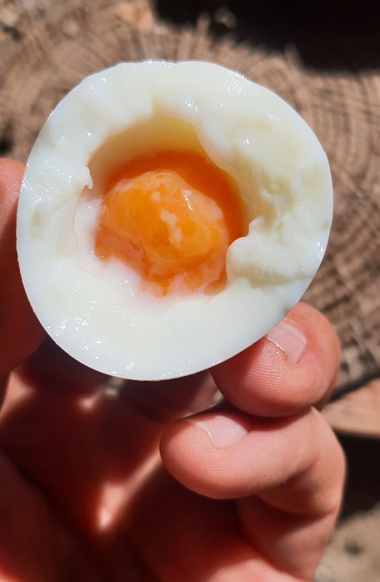 วิธีกินไข่ต้มผมคือกัดตูดส่วนที่เป็นไข่ขาวกอนก่อน จะได้ช่องแบบนี้ให้เยาะสิ่งที่ต้องการลงไปได้เลย เช่นซอสต่างๆ หรือหอมซอย งา แล้วโซ๊ะหมดลูกเลยจ้าา