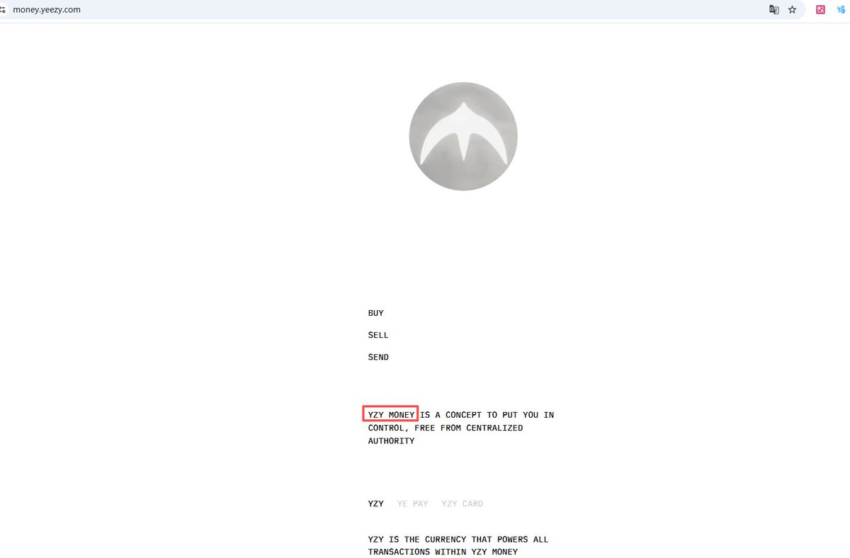 YZY Money（Kanye代币）推出Solana链新币YZY，采用随机合约防止抢跑据Kanye代币官网信息显示，YZY Money发布新币$YZY，所有YZY均在Solana区块链铸造。  YZY支持通过Ye Pay进行加密支付，用户可用信用卡或USDC购买，并可通过Jupiter App交易。YZY采用25个合约地址随机选取 ...