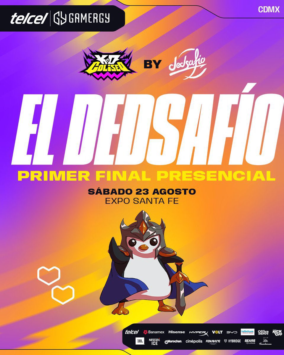 Li Warrior G (@liwarriorg) on Twitter photo Lindos quieren parchar en el <a href="/GAMERGY_Mx/">Telcel GAMERGY México 🇲🇽</a> los 3 días??
Pues tu momento llegó, solamente debes decirme cuáles son los participantes nuevos de los equipos finalistas del <a href="/dedsafio/">DEDsafio</a> con <a href="/TFTLatam/">Teamfight Tactics Latinoamérica</a>✨ seguir a los etiquetados, a <a href="/JuccaCaster/">Jucca Caster</a> y a mi persona y responde aquí!! Lindos quieren parchar en el <a href="/GAMERGY_Mx/">Telcel GAMERGY México 🇲🇽</a> los 3 días??
Pues tu momento llegó, solamente debes decirme cuáles son los participantes nuevos de los equipos finalistas del <a href="/dedsafio/">DEDsafio</a> con <a href="/TFTLatam/">Teamfight Tactics Latinoamérica</a>✨ seguir a los etiquetados, a <a href="/JuccaCaster/">Jucca Caster</a> y a mi persona y responde aquí!!