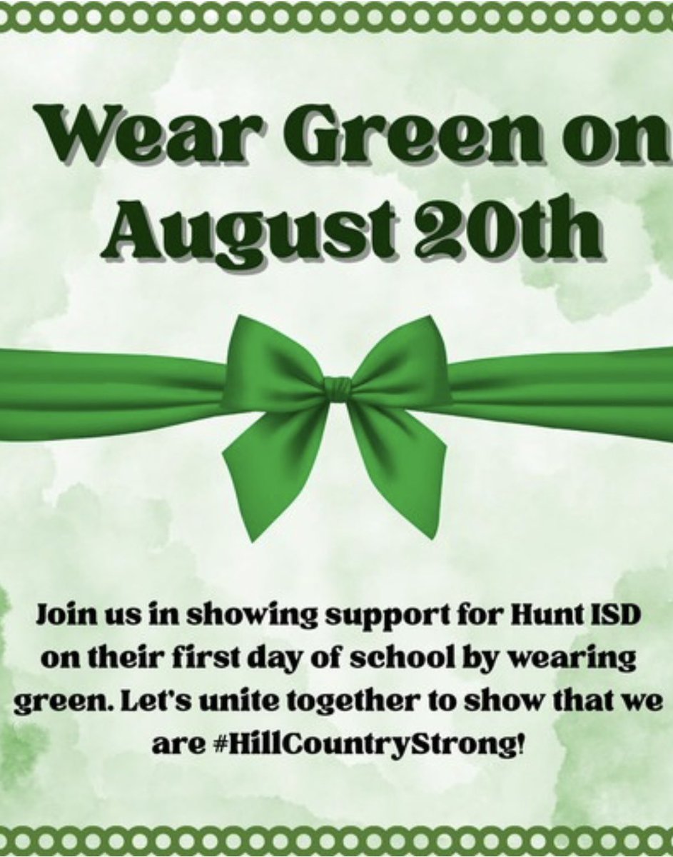 MsParedess's tweet photo. When you forget to take pictures of staff and students wearing Green to show our support to @HuntIsd on their first day #BacToSchool … but at least have  a pic of  my fav @WestwoodJH_RISD std wearing his fav @DallasStars GREEN 💚💚💚 #RISDDreamBig https://t.co/eGSMlIRzWW