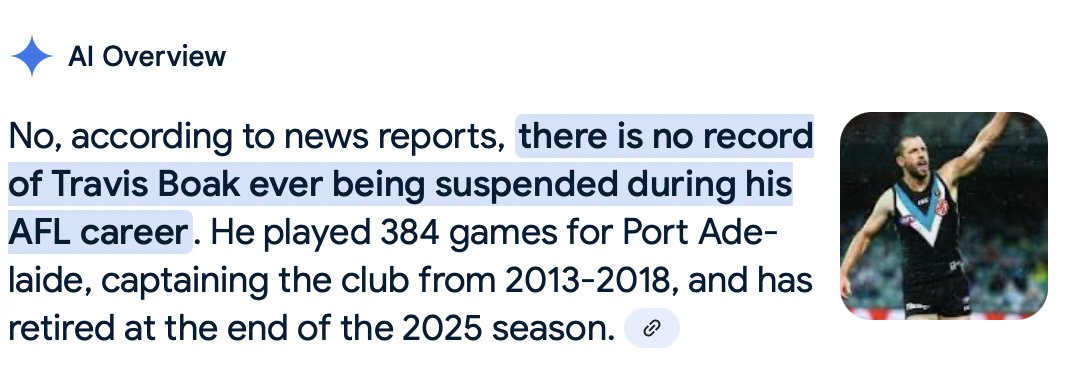 19 years, 384 games, never suspended. Not one "F..t" attack by Boak, not one "n..r" sledge. No hate language to promote community discrimination and violence. Not even a bump. Cheers to the good folks in the #AFL and #AFLW. Rankine apologists; now ain't the time for your tears.