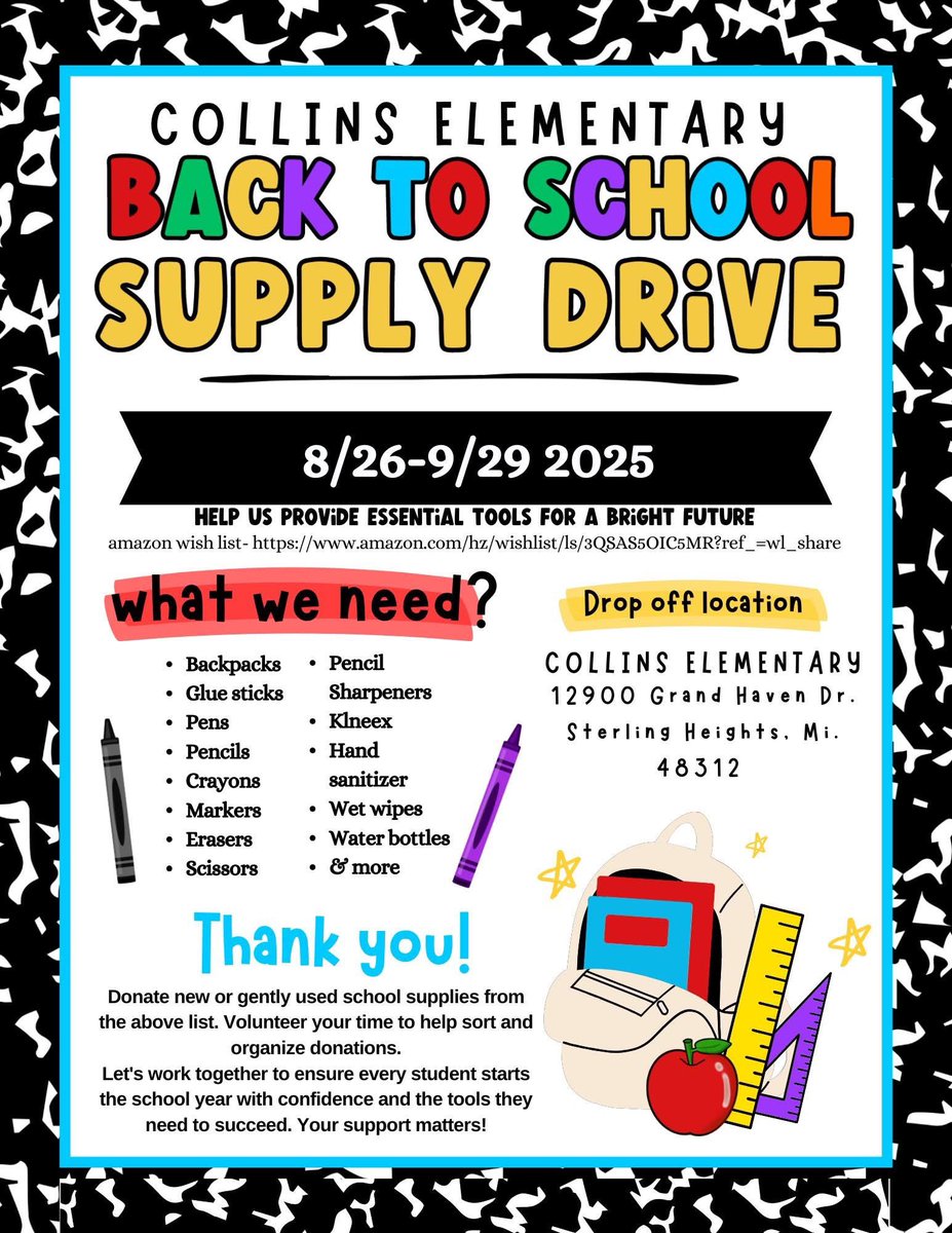 kaypalms22's tweet photo. @kanyewest 

Help me help this kids, Ye!!!

We’re running a back To School supply drive at our elementary! We’re a title 1 in Mi and a lot of our students start the school year without the needed supplies. Please help us out!!!

Venmo.  Kelly-Palmer-45 https://t.co/lwkmWrJipg