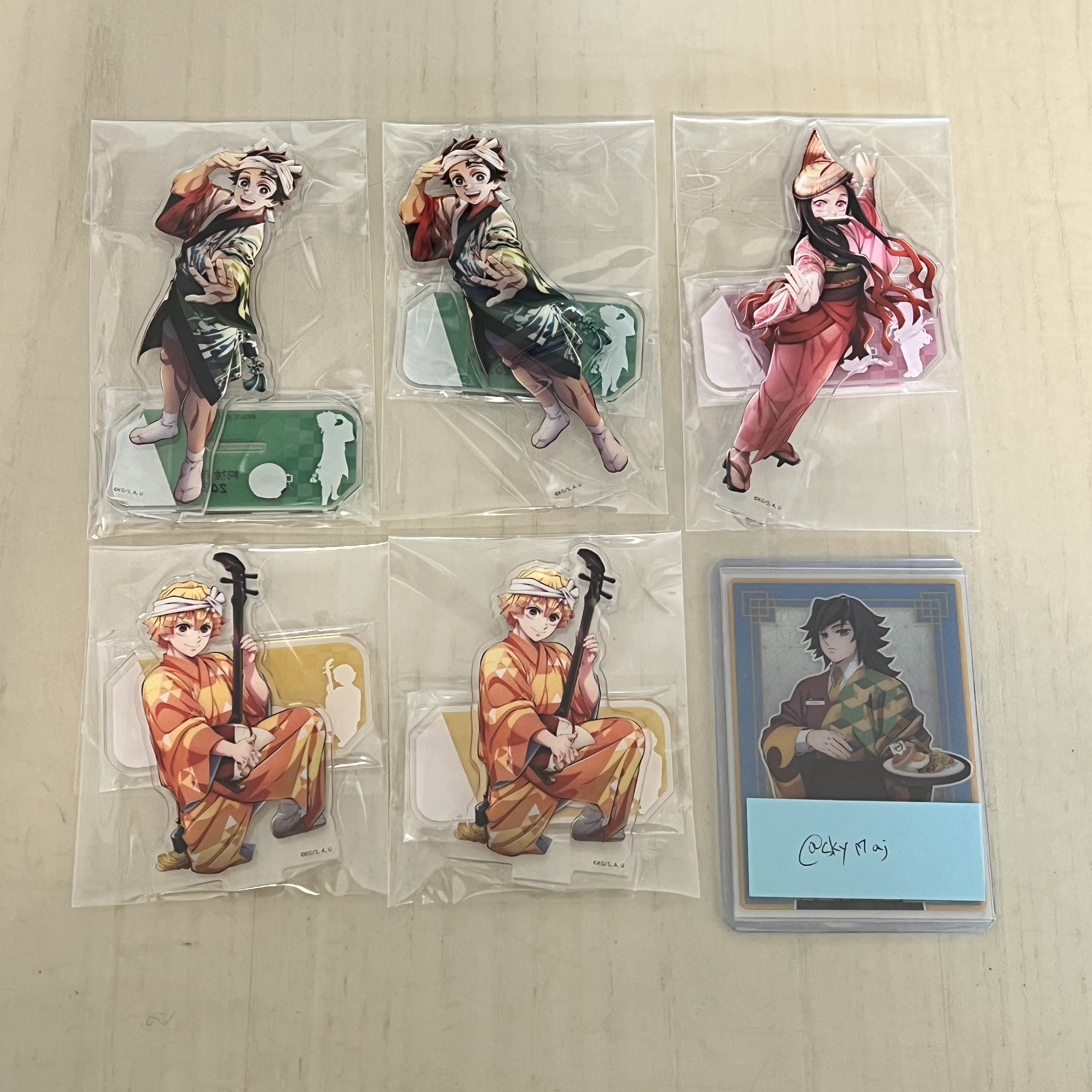 鬼滅の刃 阿波踊り 炭治郎 義勇 善逸 伊之助 アクリルスタンド 4個