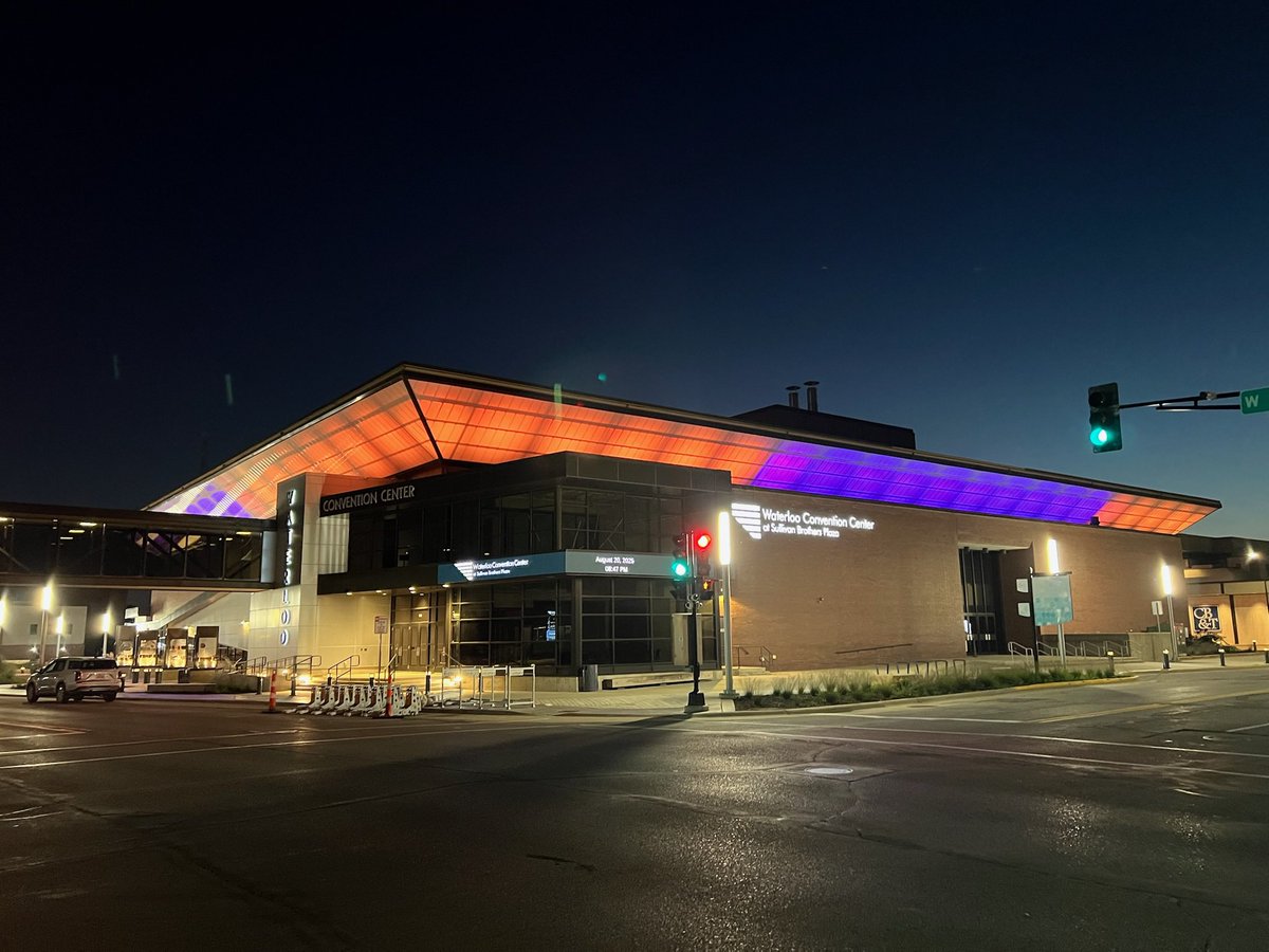 Purple and gold looks good on you, Waterloo!