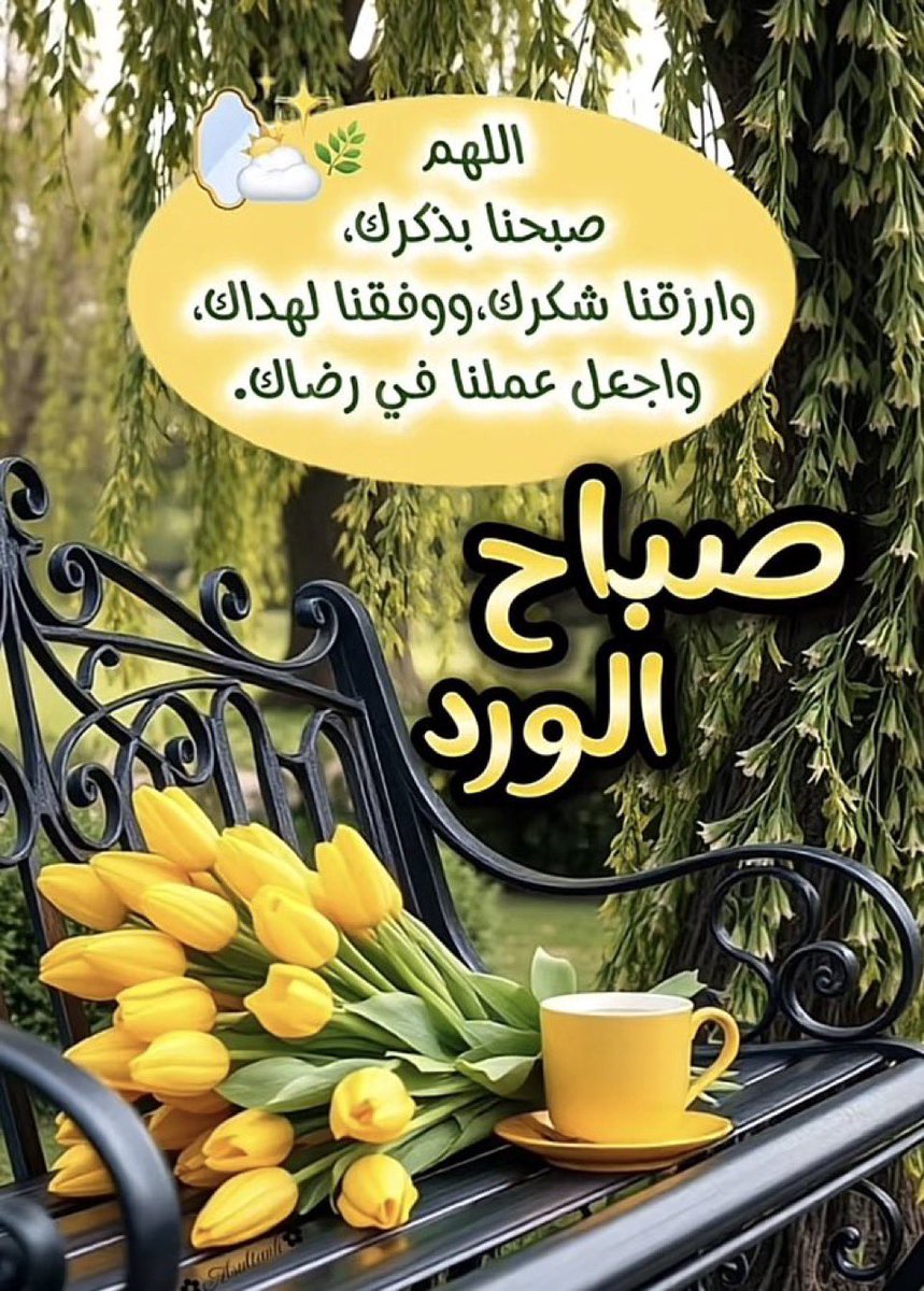 اللهم في هذا الصباح  اغفرلنا ما مضى و أصلح لنا مابقى واكتب لنا رضاك و عفوك و الجنة. يطل علينا الصباح كل يوم بأشراقة امل جديدة  ويأتي في كل يوم ليخبرنا ان في العمر مُتسع للحياة ، للأمل ، للبهجه ، للعفو ، للتسامح ولسعادة والرضى فقط لنحسن ظننا بالله .
                     صباح الخير