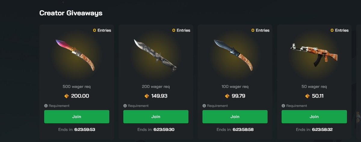 JohnCS (@liljohngambling) on Twitter photo 🎉CLASHGG $500 GIVEAWAY🎉
To Enter:
- use code clash.gg/r/JOHNCS
- Meet the wager requirement
- press join clash.gg/affiliate/crea…
RT + Tag 1 friend for $25 4 winners 🤑 🎉CLASHGG $500 GIVEAWAY🎉
To Enter:
- use code clash.gg/r/JOHNCS
- Meet the wager requirement
- press join clash.gg/affiliate/crea…
RT + Tag 1 friend for $25 4 winners 🤑