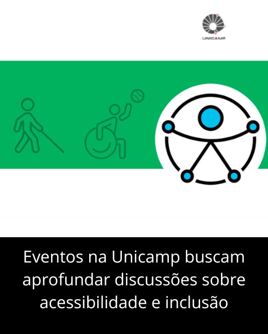 AgendaUnicamp's tweet photo. Eventos na Unicamp buscam aprofundar discussões sobre acessibilidade e inclusão
https://t.co/Y4AsFLvqIT
#agendaunicamp #CAA #DEDH #PRG https://t.co/1Z87HM9BHy