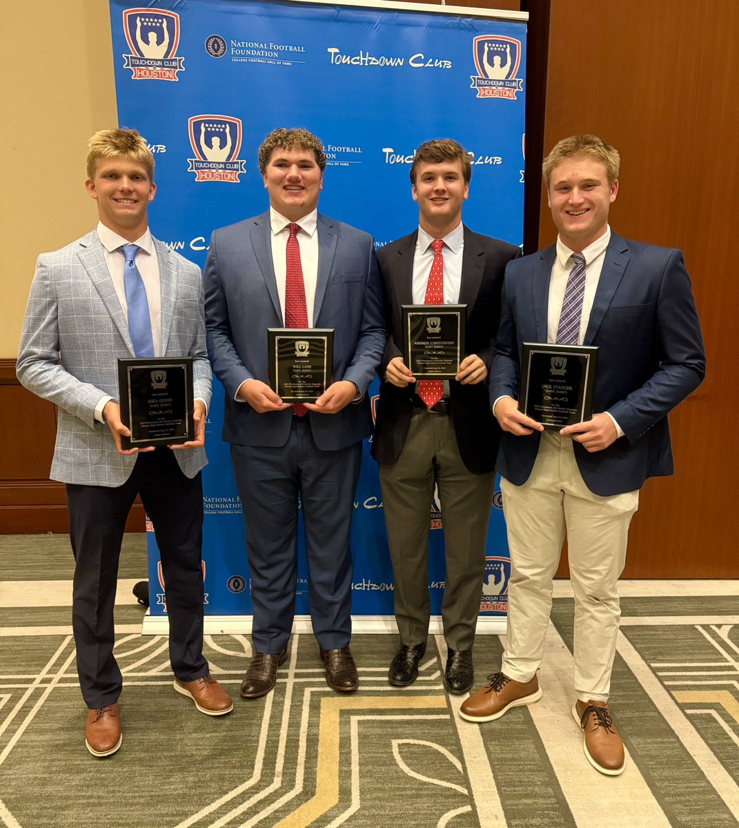 Coach_Veltri's tweet image. Congrats to @SheaQuinn_QB @WillLane26 @andrewc_2257 &amp;amp; @jstanger26 for being part of @HoustonTDClub Private Preseason Team @stjohnsmavs 🏈