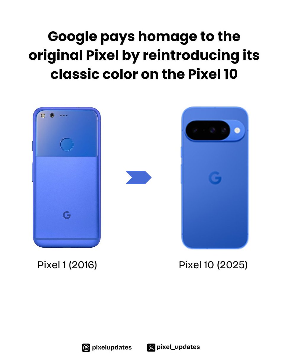 Google pays homage to the original Pixel by reintroducing its classic color on the Pixel 10.