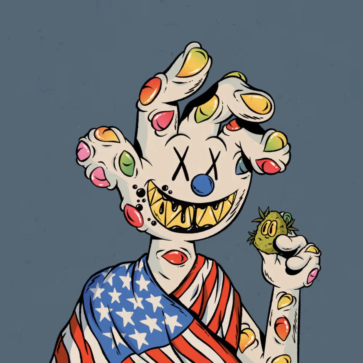 Minted this gorgeous <a href="/MALLOWINCo/">Mallow Inc.</a> by <a href="/5uperfreak/">Super Freak</a> 🤩 It's a portrait of the US rn🤣 (I live here and it's so accurate, haha)