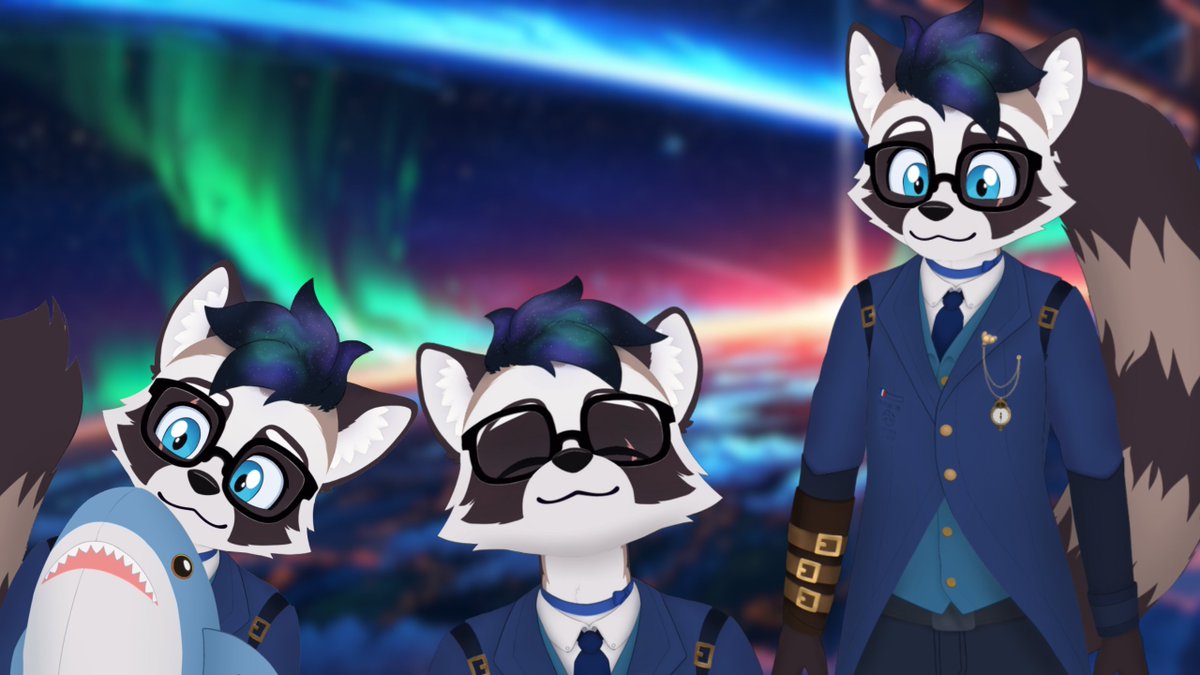 Mitsako Vinter • VTuberFR 🦝✨ tweet media