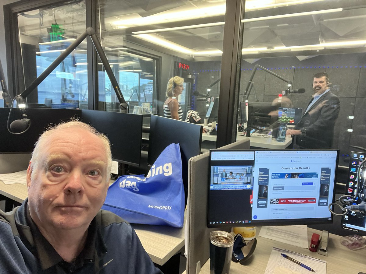 I’m not a big poster here, but for national radio day I should probably put up a pic of me back on the radio! Well, editing on the radio. This is me as AM  editor at KNWN, a.k.a. Northwest News Radio in Seattle. Three weeks into the gig and I am loving it