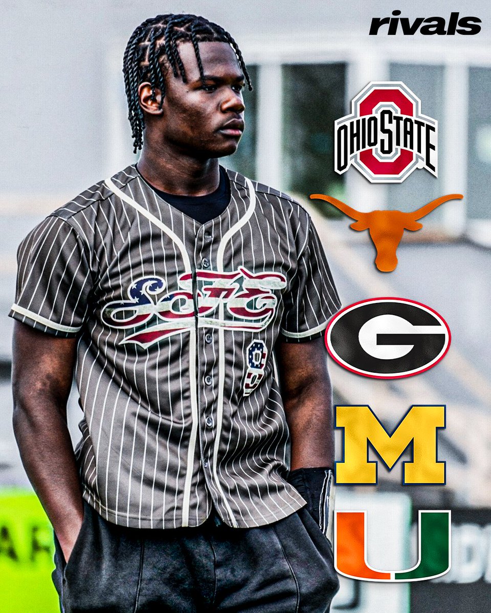 Rivals's tweet photo. 2028 4-star QB Neimann Lawrence is aiming to visit Miami, Ohio State, Texas, Michigan and Georgia in the fall, per @JohnGarcia_Jr ✈️
Intel: https://t.co/3HLEnEQhhE https://t.co/k2Scts8G3H