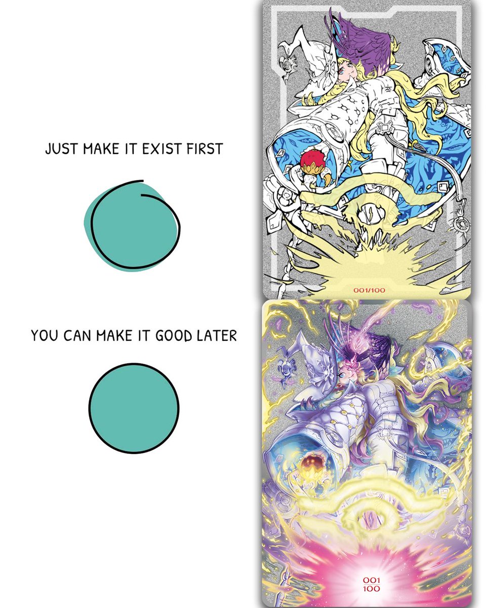 Just make it exist first, you can make it good later ☺️✨