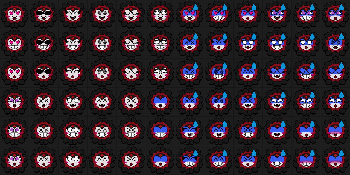 DrakeRamoray586's tweet photo. Pack #1 de stickers de Saphyrasha, la girasol vampiro 7u7๐ฅ๐ฆ๐ป๐งโโ๏ธ๐ถ (al estilo de Brawl Stars โจ)
Por ahora solo he dibujado 3 estilos de bocas, ya que estoy enfocรกndome en crear mรกs estilos de ojos uur
#VampireFlower #Sticker #PvZ #GirasolVampiro #Emote #Emoji #Saphyrasha https://t.co/KKl4vZALZY