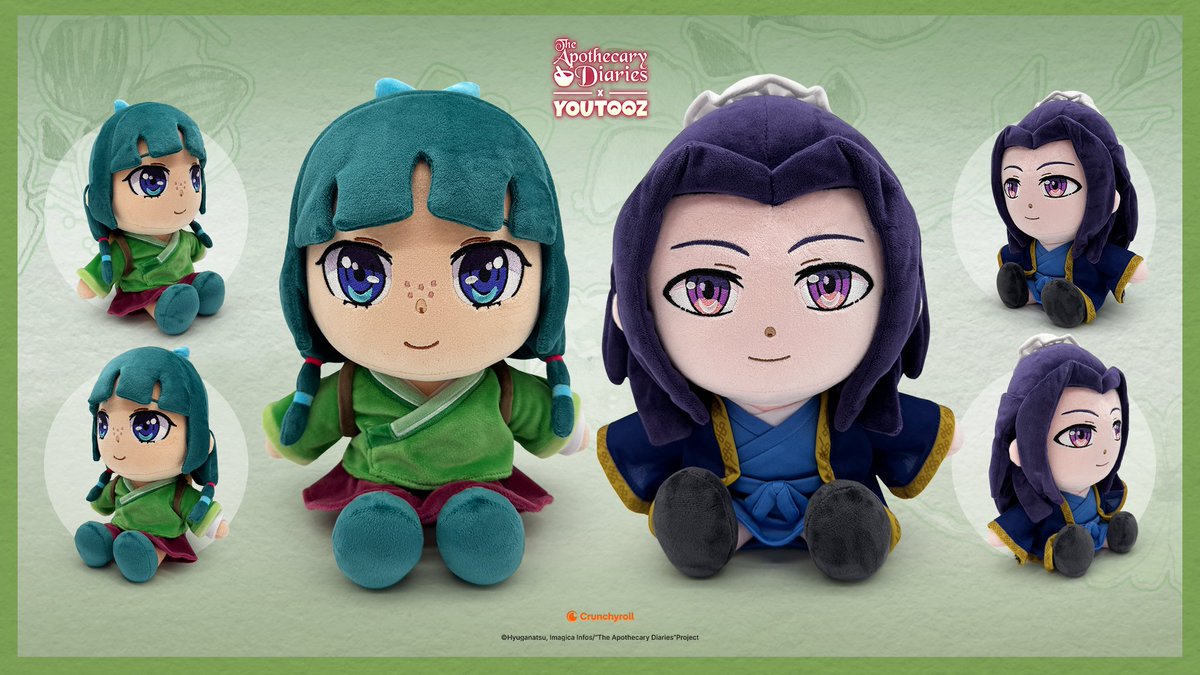 youtooz's tweet photo. don’t pretend i’m not here 🌿🎎

#apothecarydiaries x youtooz plushies release aug 29th at 3pm est 🧪🍵 https://t.co/eapi0a6gvA