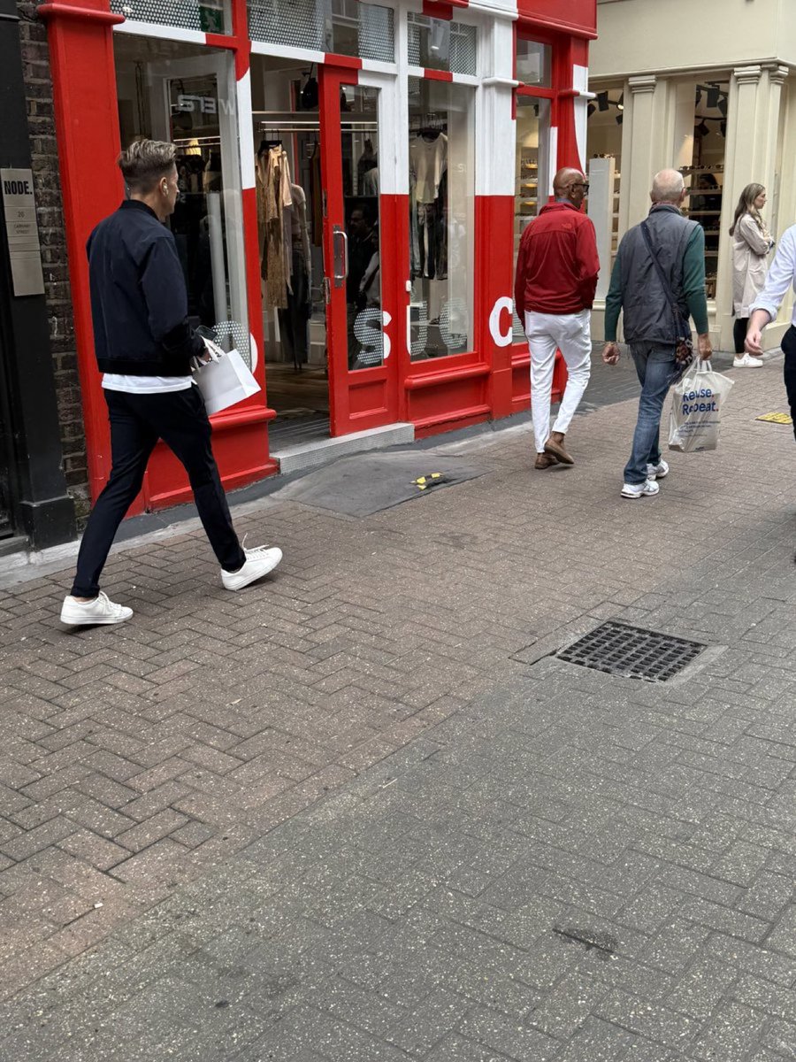 Steve Parish spotted shopping.