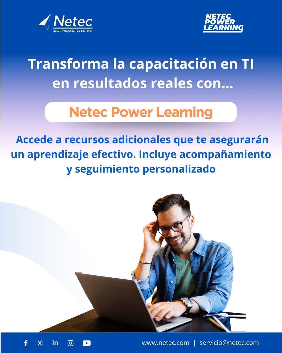 netec's tweet image. 🚀 ¿Tu equipo realmente está aprendiendo y adoptando las últimas tecnologías?
Netec Power Learning es la solución que ofrece diversos recursos adicionales al contenido que ofrecen los fabricantes de TI.
Descubre cómo ➡️ hubs.la/Q03DM24c0
#NetecPowerLearning #NetecConecta